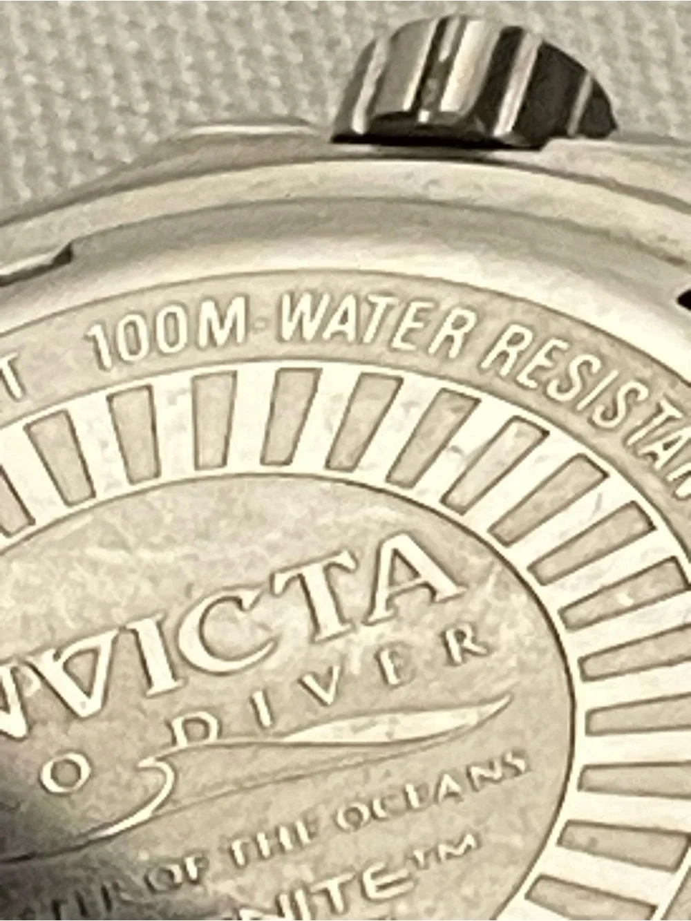 Invicta Stainless Steel Pro Diver Watch , 15184 Blue Face VGC Need Battery